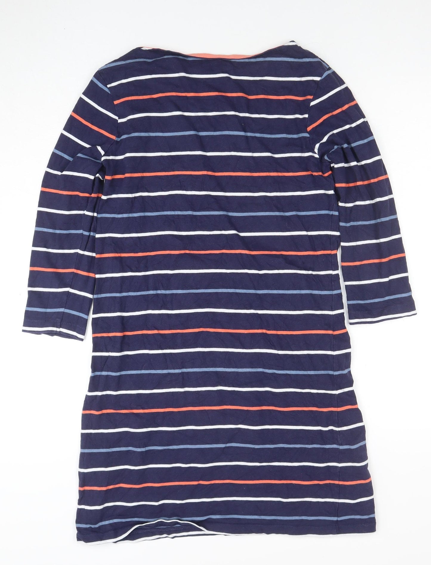 Mountain Warehouse Women’s Blue Striped Cotton T-Shirt Dress Size 10