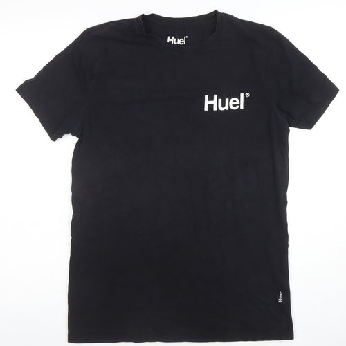 Huel Men's Black Small Crew Neck Short Sleeve Cotton T-Shirt