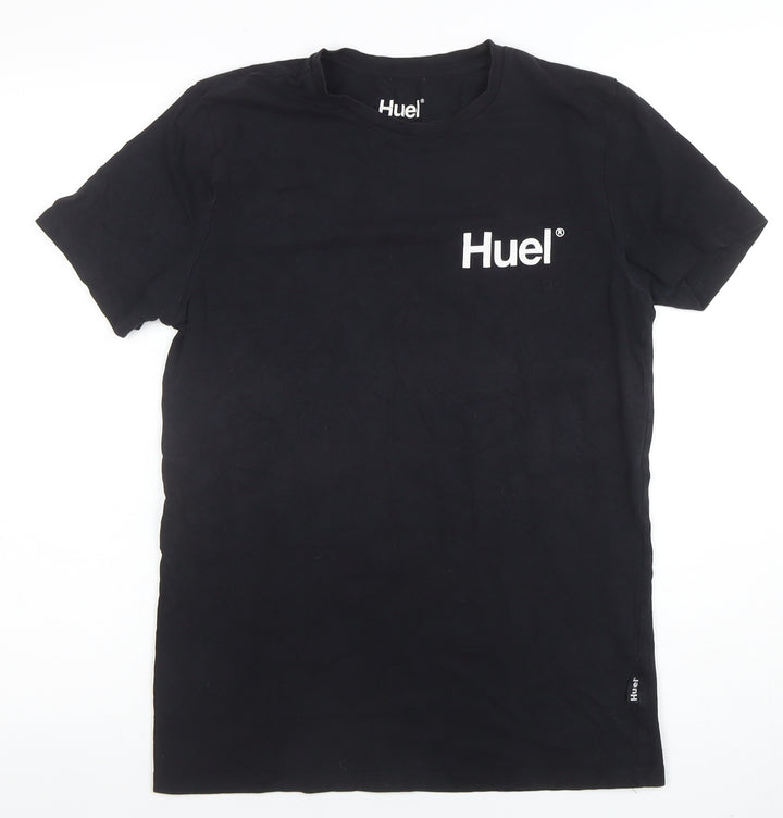 Huel Men's Black Small Crew Neck Short Sleeve Cotton T-Shirt
