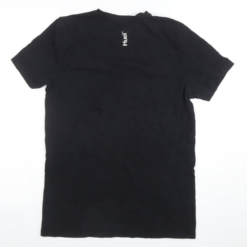 Huel Men's Black Small Crew Neck Short Sleeve Cotton T-Shirt
