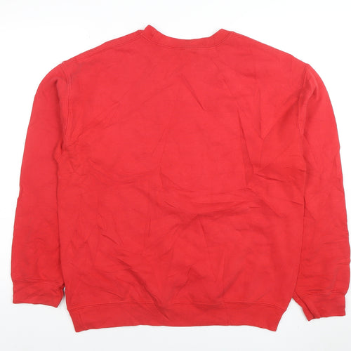 Disney Men's Red Mickey Mouse 1928 Pullover Sweatshirt Size M