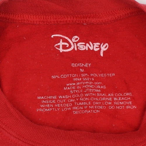 Disney Men's Red Mickey Mouse 1928 Pullover Sweatshirt Size M