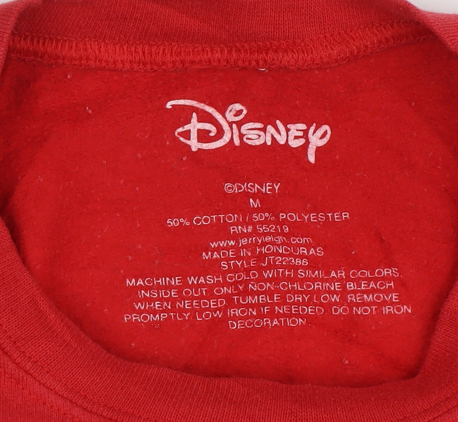 Disney Men's Red Mickey Mouse 1928 Pullover Sweatshirt Size M
