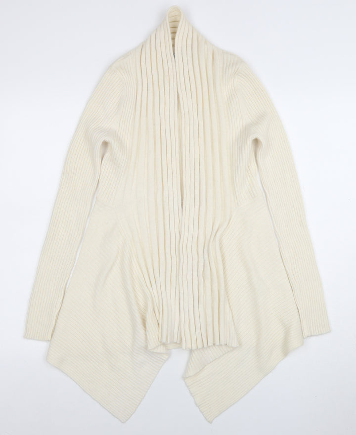 Fenn Wright Manson Women's Ivory Angora Knit Open Cardigan UK 12