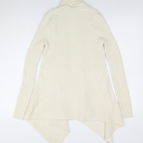 Fenn Wright Manson Women's Ivory Angora Knit Open Cardigan UK 12