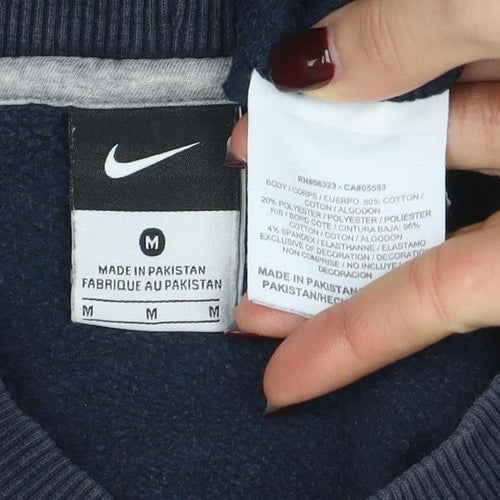 Nike Men's Blue Crew Neck Pullover Sweatshirt M