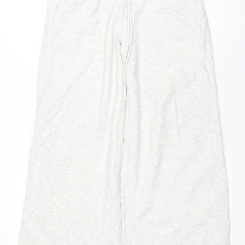 Marks and Spencer Womens Grey Size 10 Regular Fit Jersey Sweatpants