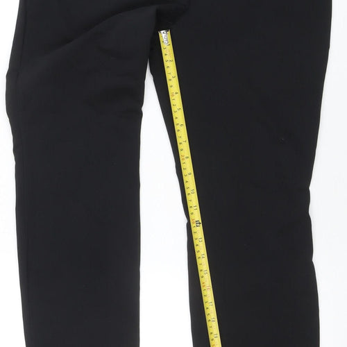 H&M Womens Black Slim Fit Stretch Trousers Size 14