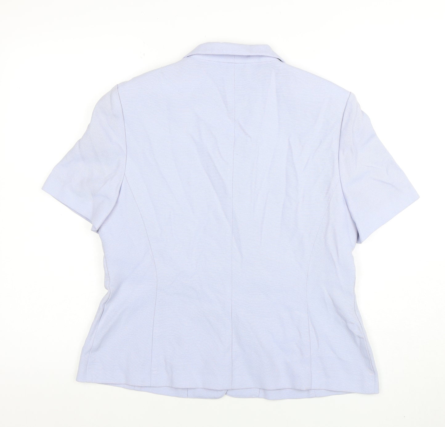Dorothy Perkins Petites Blue Short Sleeve Blazer UK 14 Women’s Jacket