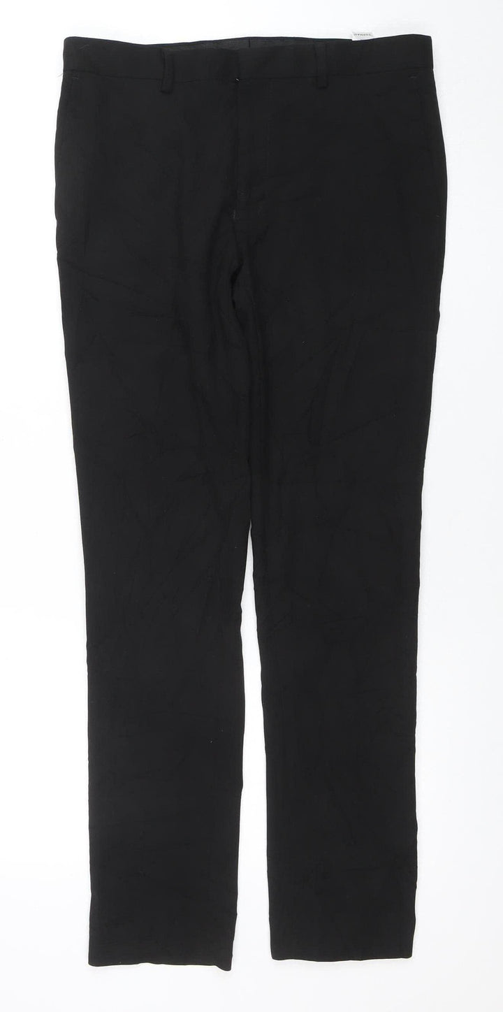 Topman Men's Black Slim Fit Dress Pants Trousers 32R