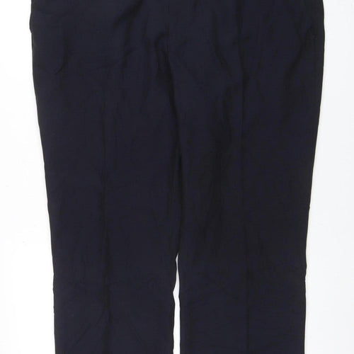 Marks and Spencer Men's Blue Regular Fit Formal Trousers 42W 29L