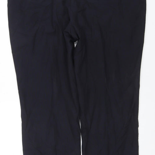 Marks and Spencer Men's Blue Regular Fit Formal Trousers 42W 29L