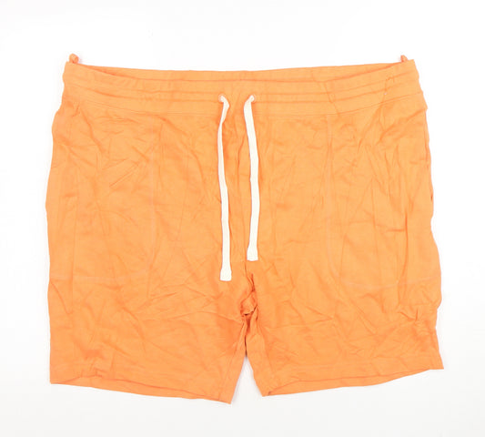 Marks and Spencer Men's Orange 3XL Jersey Sweat Shorts