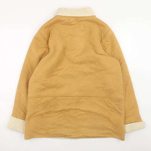 B.C. Clothing Women’s Brown L Fleece Lined Button Jacket
