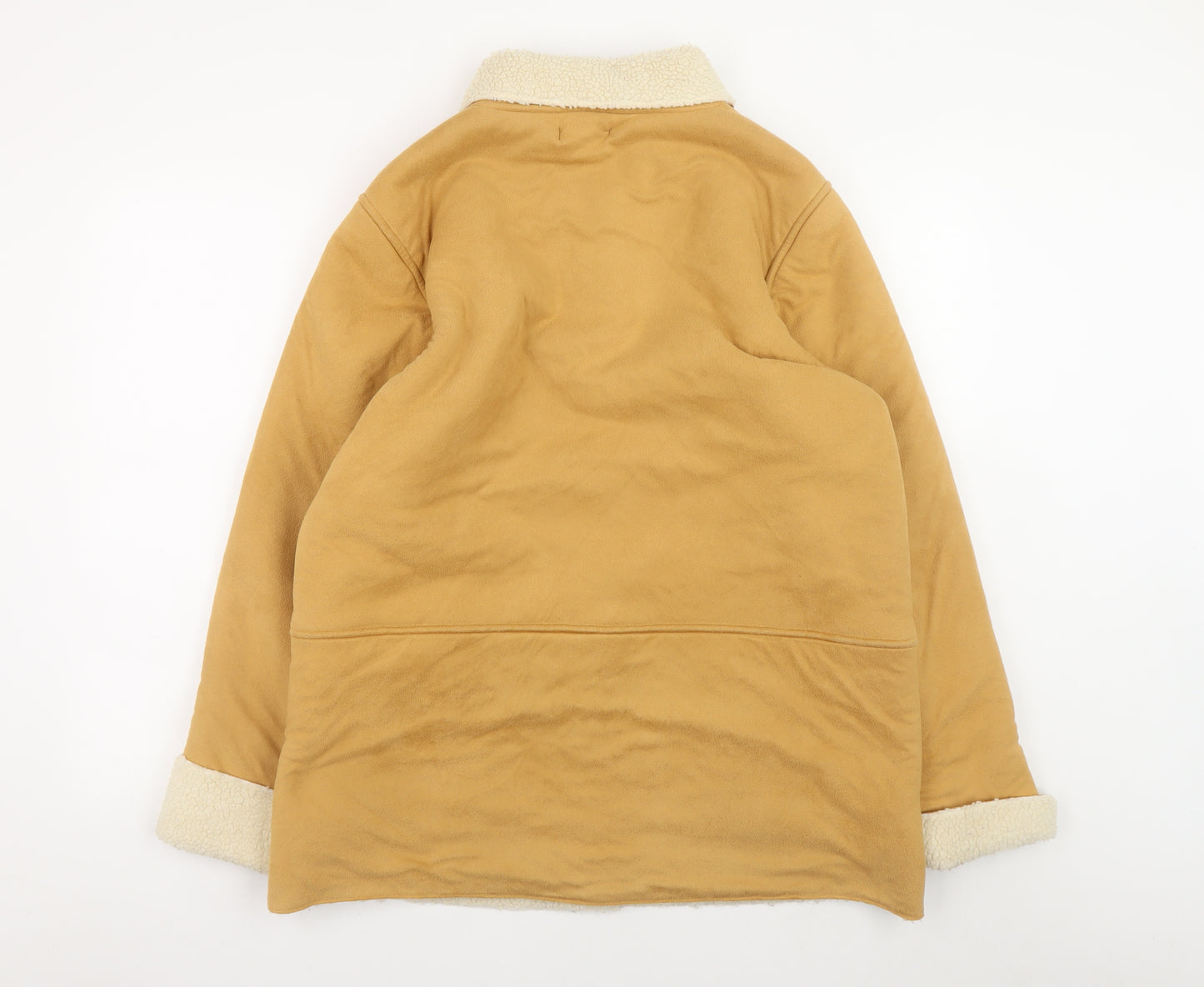 B.C. Clothing Women’s Brown L Fleece Lined Button Jacket