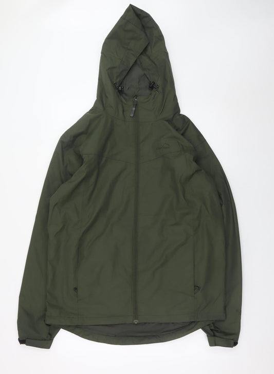 Peter Storm Men's Green Waterproof Hooded Rain Jacket Size M