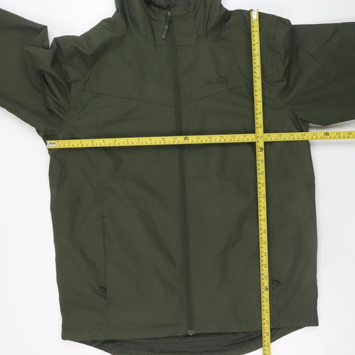 Peter Storm Men's Green Waterproof Hooded Rain Jacket Size M