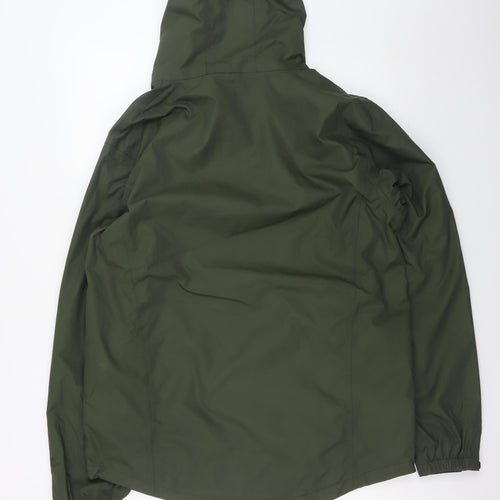 Peter Storm Men's Green Waterproof Hooded Rain Jacket Size M