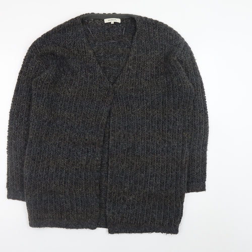 Sandwich Women's Grey Chunky-Knit V-Neck Cardigan Size S