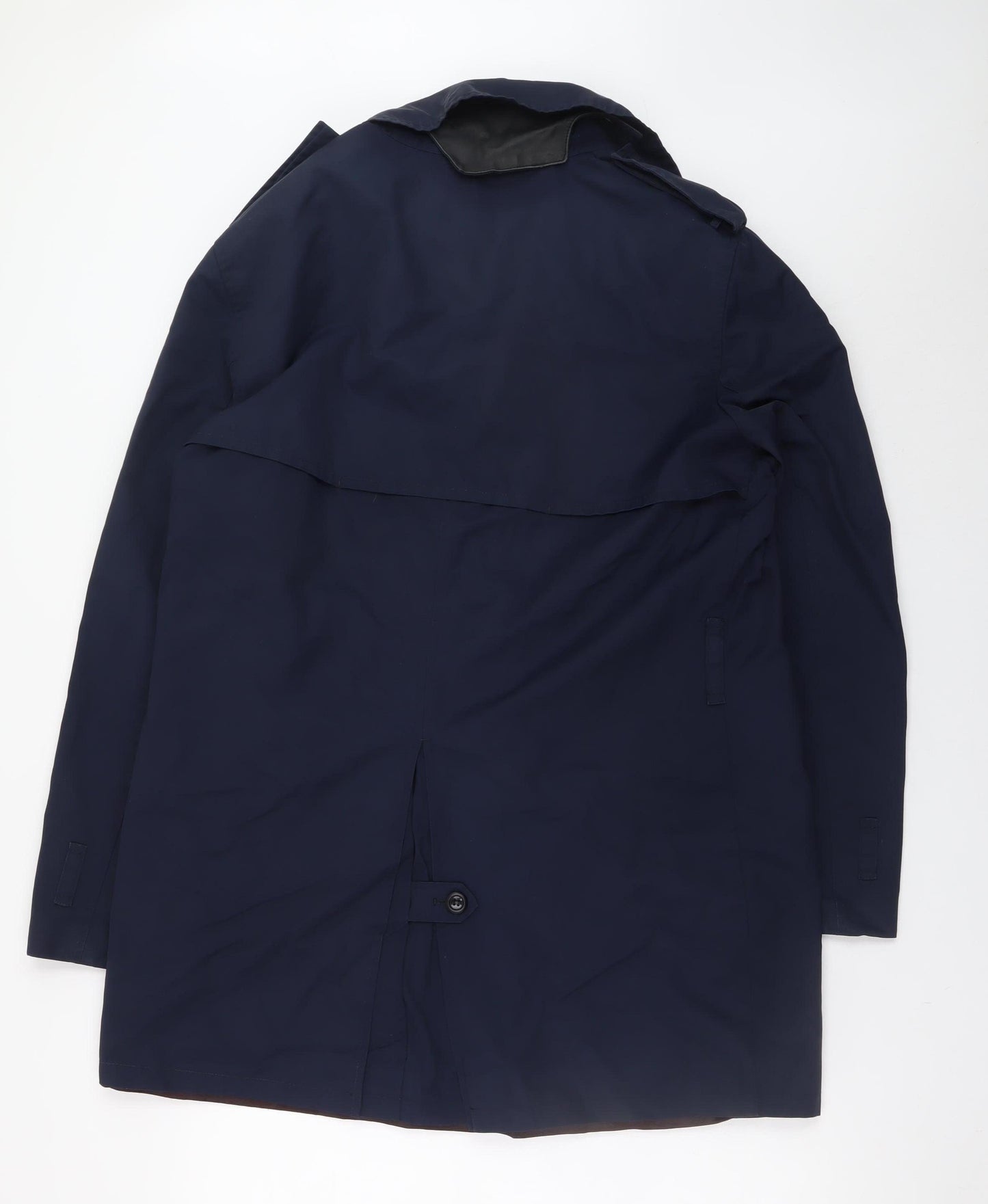 Marks and Spencer Men’s Blue Regular Fit Trench Coat L 42in