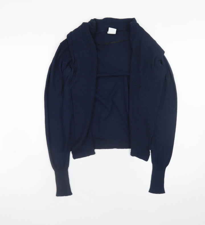 Vero Moda Women's Blue Knit Long Sleeve Open Cardigan XS