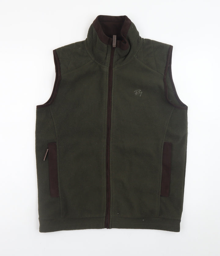Rydale Mens Green Fleece Bodywarmer XS Outdoor Waistcoat