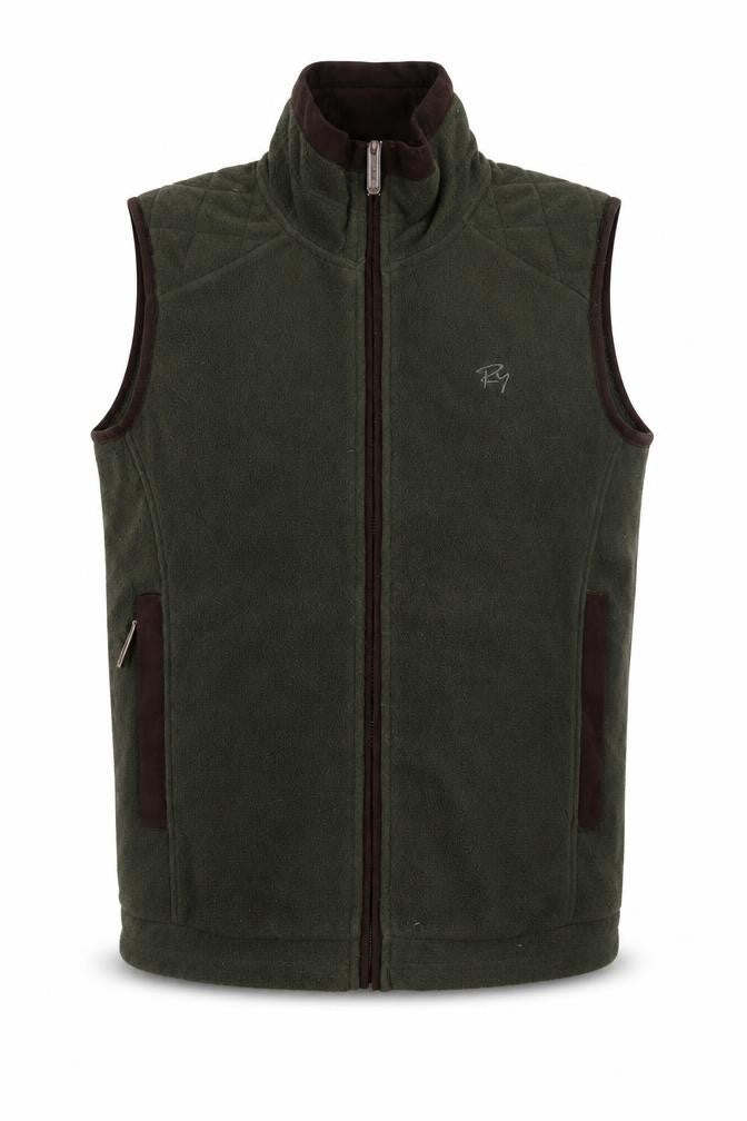 Rydale Mens Green Fleece Bodywarmer XS Outdoor Waistcoat