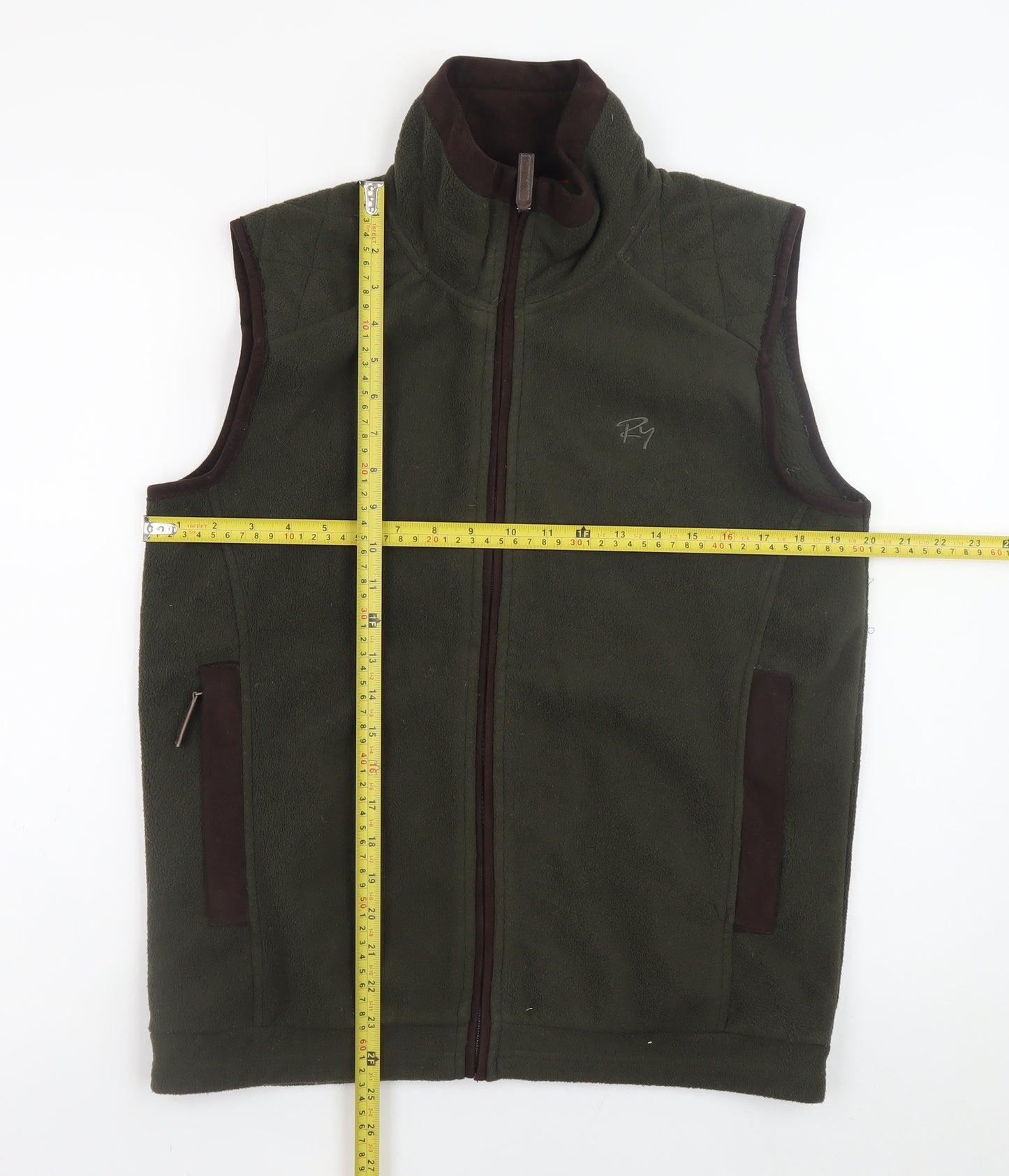 Rydale Mens Green Fleece Bodywarmer XS Outdoor Waistcoat