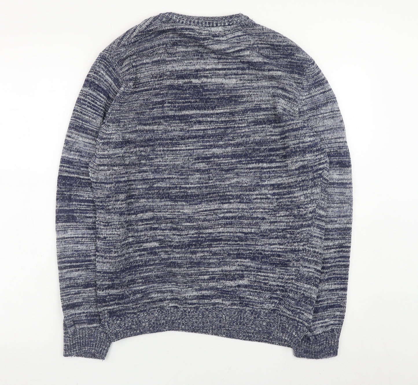 Burton Menswear London Men's Blue Crew Neck Pullover Jumper Medium