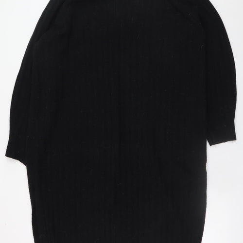 H&M Women’s Black Long Sleeve Knit Jumper Dress L