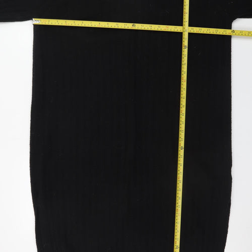 H&M Women’s Black Long Sleeve Knit Jumper Dress L