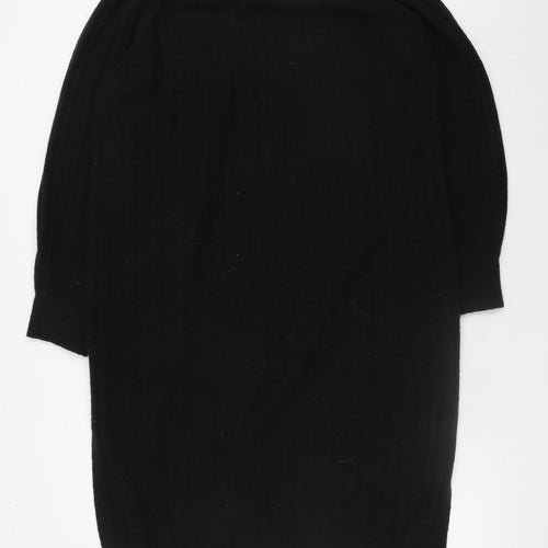 H&M Women’s Black Long Sleeve Knit Jumper Dress L