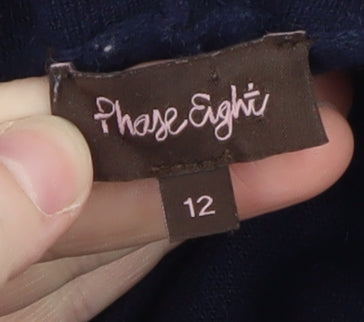 Phase Eight Women's Blue Long Sleeve Open Cardigan Size 12