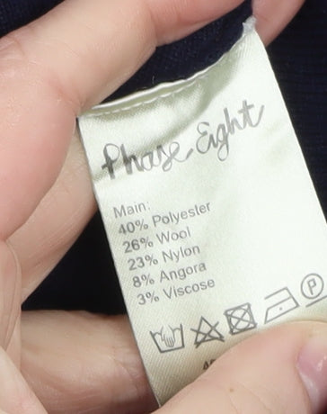 Phase Eight Women's Blue Long Sleeve Open Cardigan Size 12