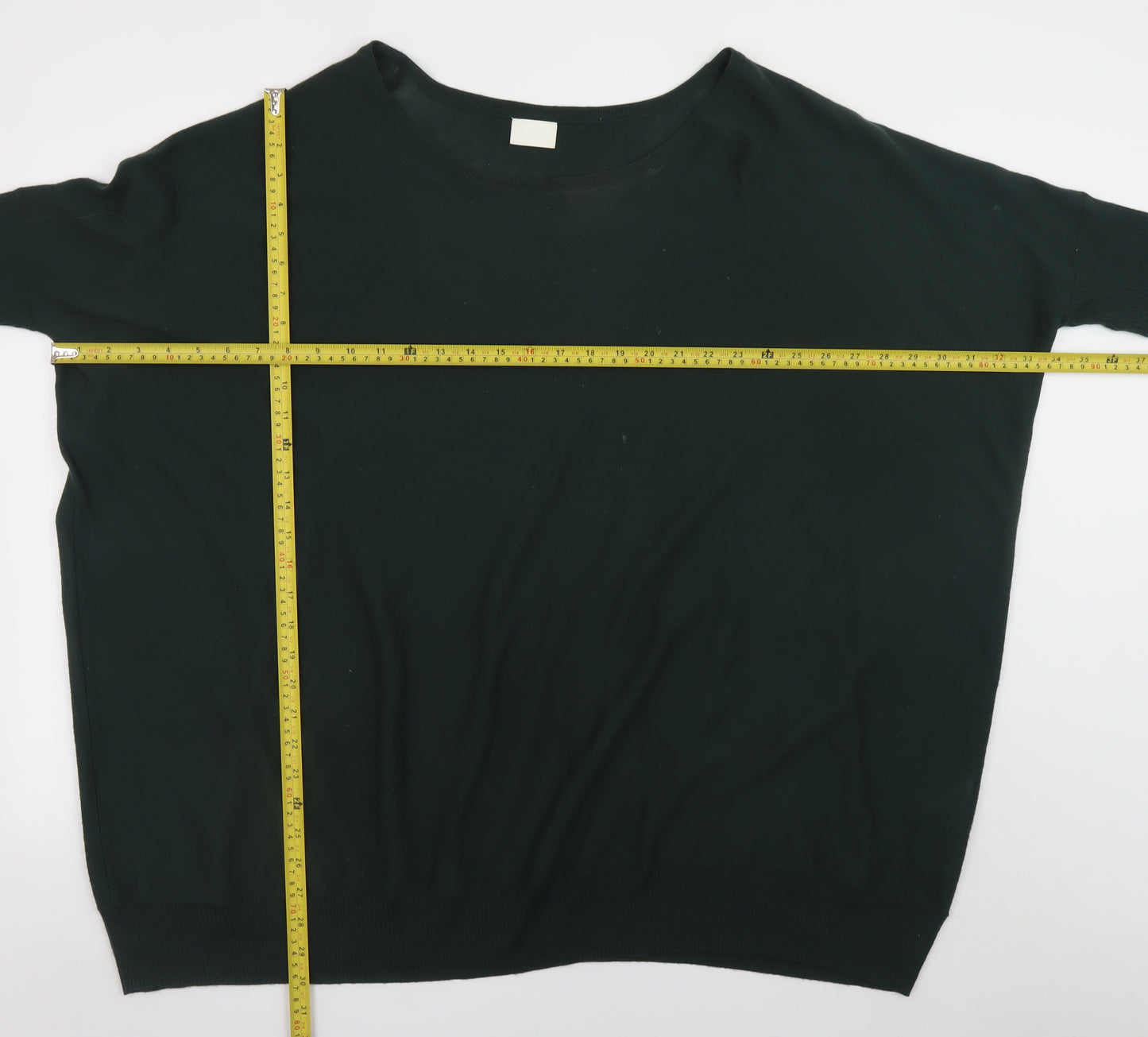 Vila Women’s Black Relaxed Knit Boat Neck Pullover Jumper One Size