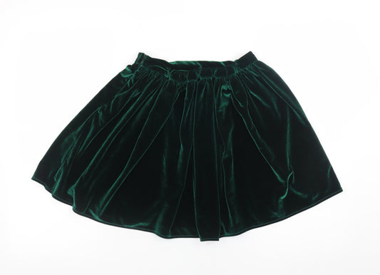 American Apparel Women’s Green Velvet Mini Skirt Size S