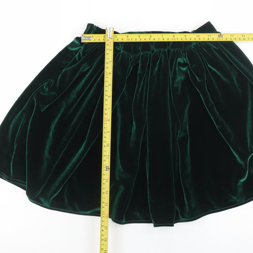 American Apparel Women’s Green Velvet Mini Skirt Size S