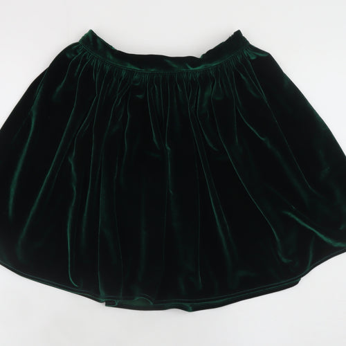 American Apparel Women’s Green Velvet Mini Skirt Size S