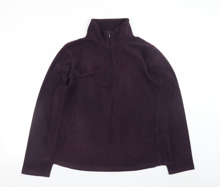 GAP Women's Purple Fleece 1/4 Zip Pullover Sweatshirt Size XL
