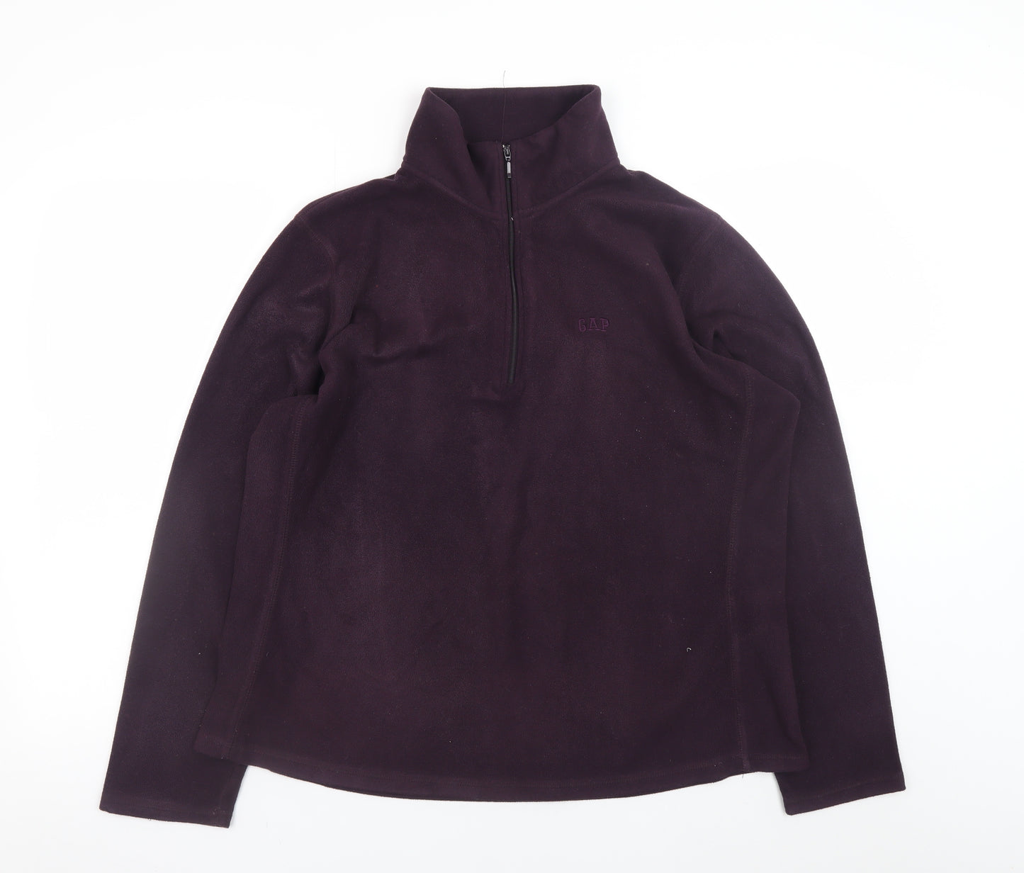 GAP Women's Purple Fleece 1/4 Zip Pullover Sweatshirt Size XL