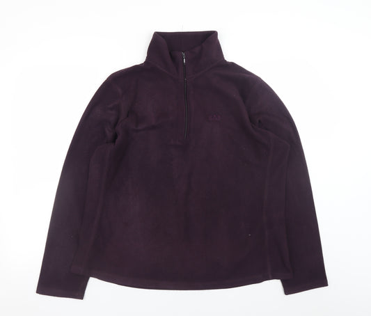 GAP Women's Purple Fleece 1/4 Zip Pullover Sweatshirt Size XL