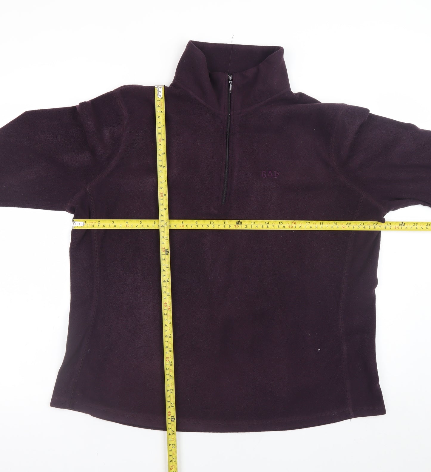 GAP Women's Purple Fleece 1/4 Zip Pullover Sweatshirt Size XL