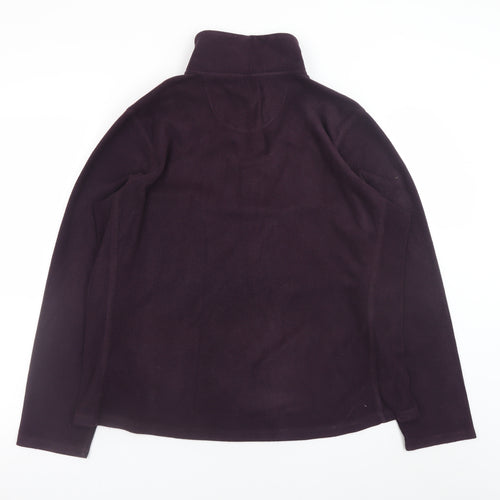 GAP Women's Purple Fleece 1/4 Zip Pullover Sweatshirt Size XL