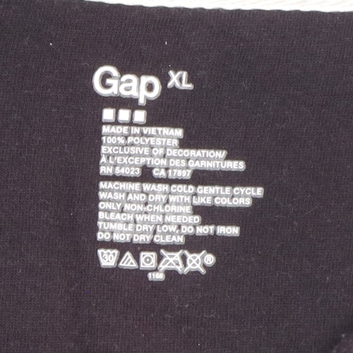 GAP Women's Purple Fleece 1/4 Zip Pullover Sweatshirt Size XL