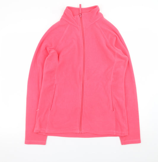 Mountain Warehouse Women Pink Full Zip Fleece Jacket Size 12