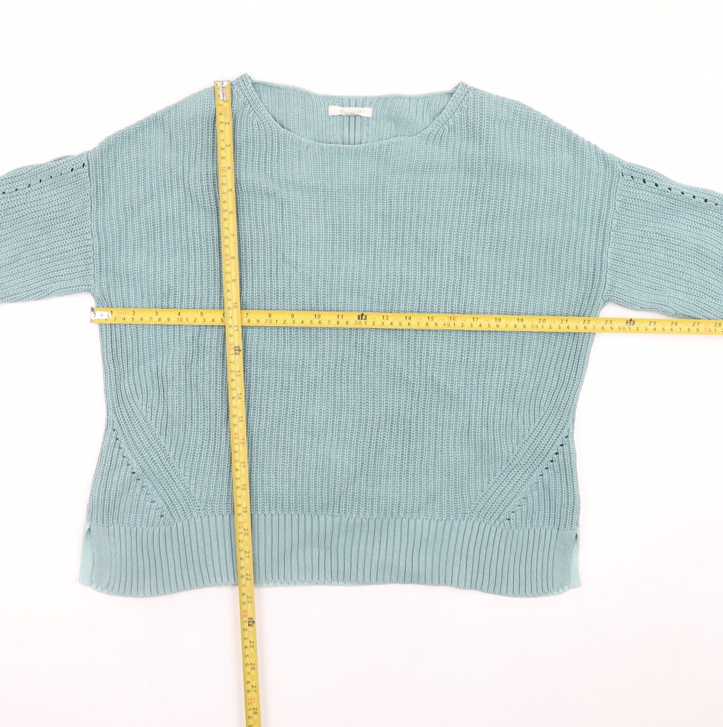 White Stuff Women’s Green Cotton Knit Jumper Size 14