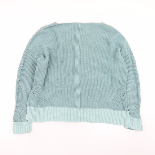 White Stuff Women’s Green Cotton Knit Jumper Size 14
