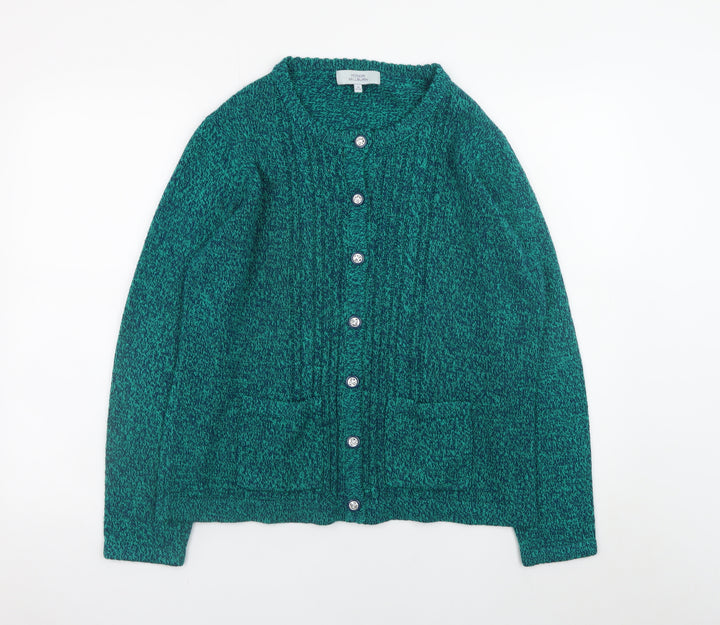 Honor Millburn Women’s Green Knit Button Cardigan Size 14-16
