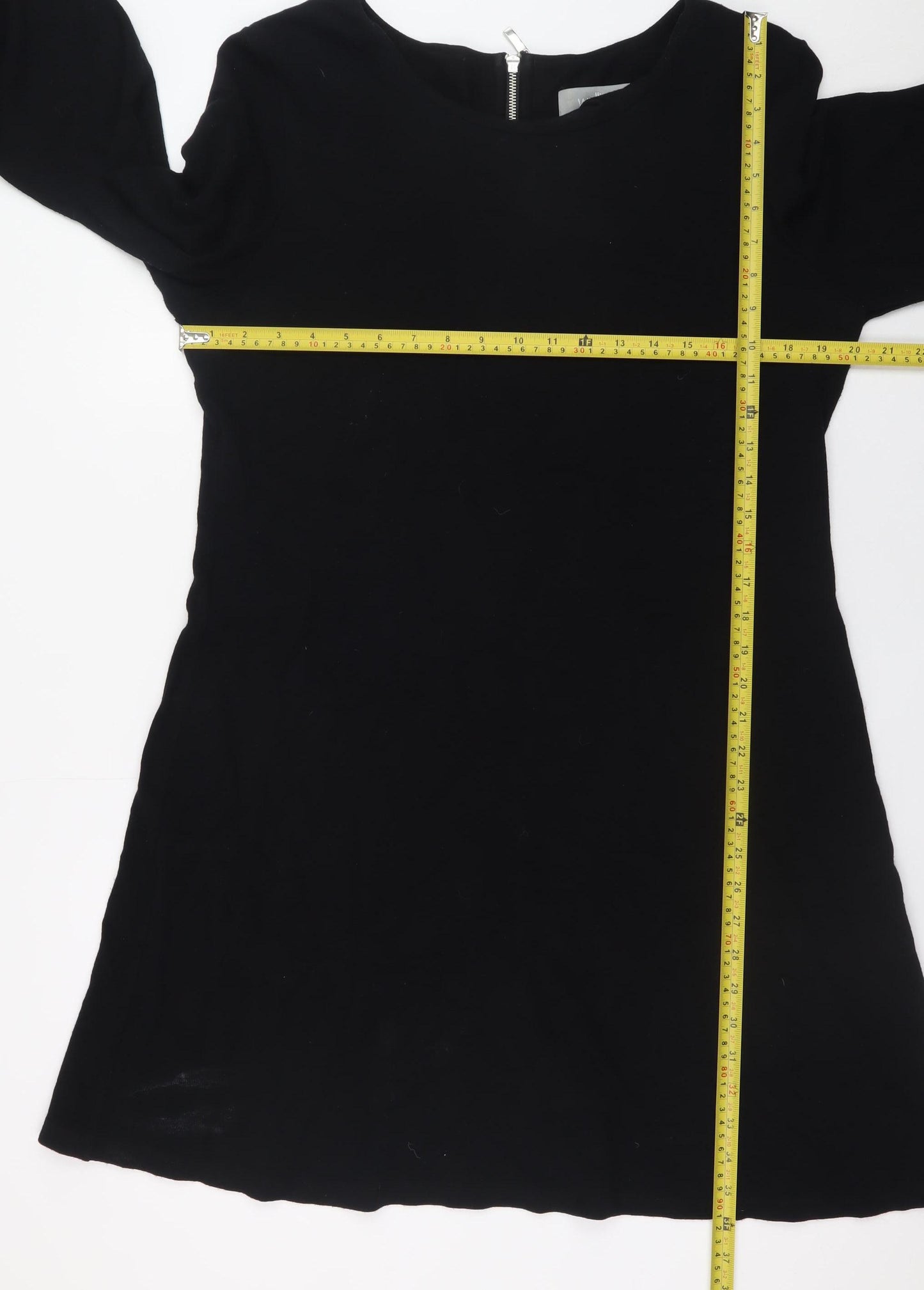 Wallis Women’s Black Long Sleeve Shift Dress Size 18