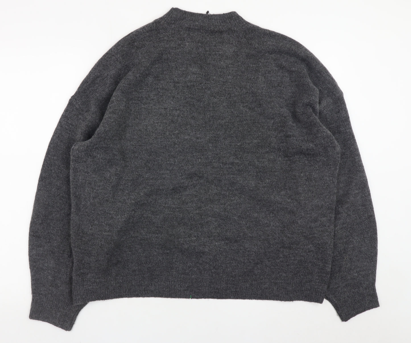 Marks and Spencer Women Grey Sequin Christmas Pullover Jumper XL